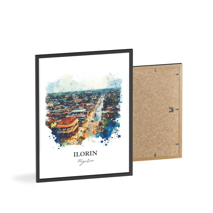 Ilorin, Nigeria – Watercolor Art Print