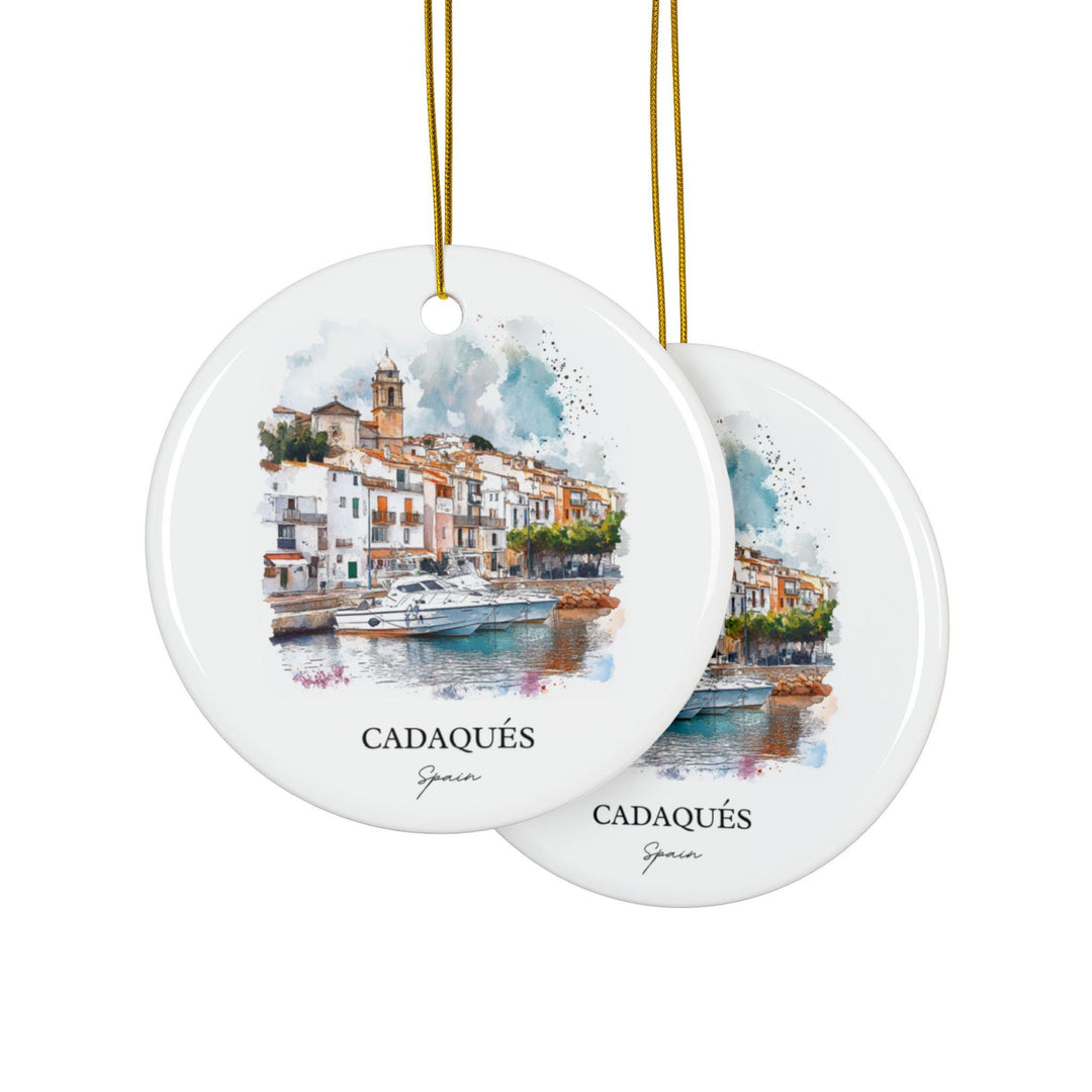 Cadaques Spain Ornament: Unique Cadaques Souvenir, Spain Xmas Decor, and Authentic Cadaques Spain Gift