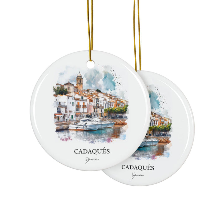 Cadaques Spain Ornament: Unique Cadaques Souvenir, Spain Xmas Decor, and Authentic Cadaques Spain Gift