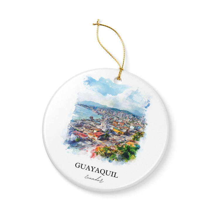 Guayaquil, Ecuador Ornament: Unique Guayaquil Ecuador Souvenir, Ecuador Xmas Decor, and Authentic Ecuador Gift
