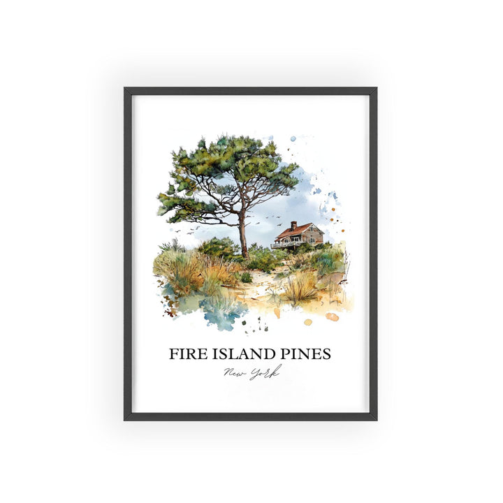 Fire Island NY Wall Art, Long Island Print, Fire Island Artwork, Fire Island Pines Gift, Travel Print, Travel Poster, Housewarming Gift