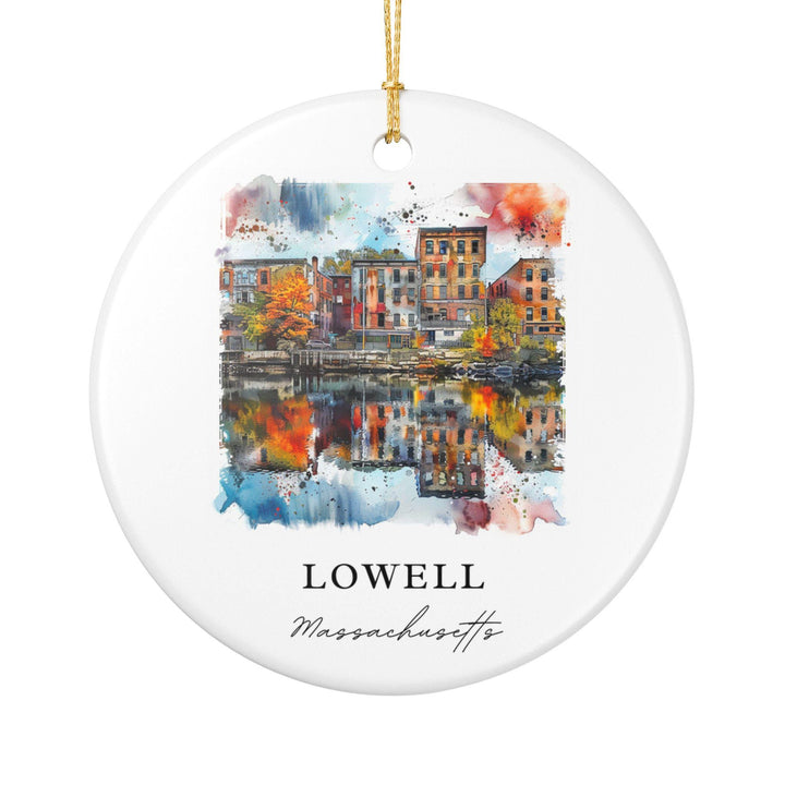 Lowell MA Ornament: Unique Lowell MA Souvenir, Massachusetts Xmas Decor, and Authentic Lowell MA Gift