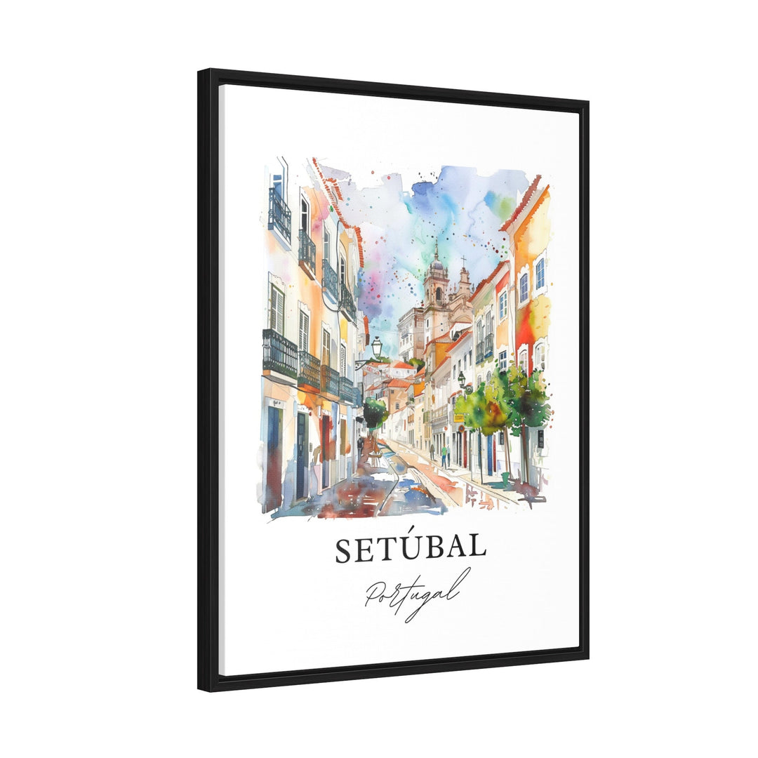 Setúbal Portugal Wall Art, Setúbal Print, Setúbal Watercolor, Setúbal Gift,