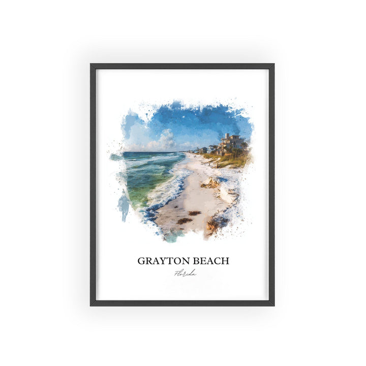 Grayton Beach, Florida – Watercolor Art Print