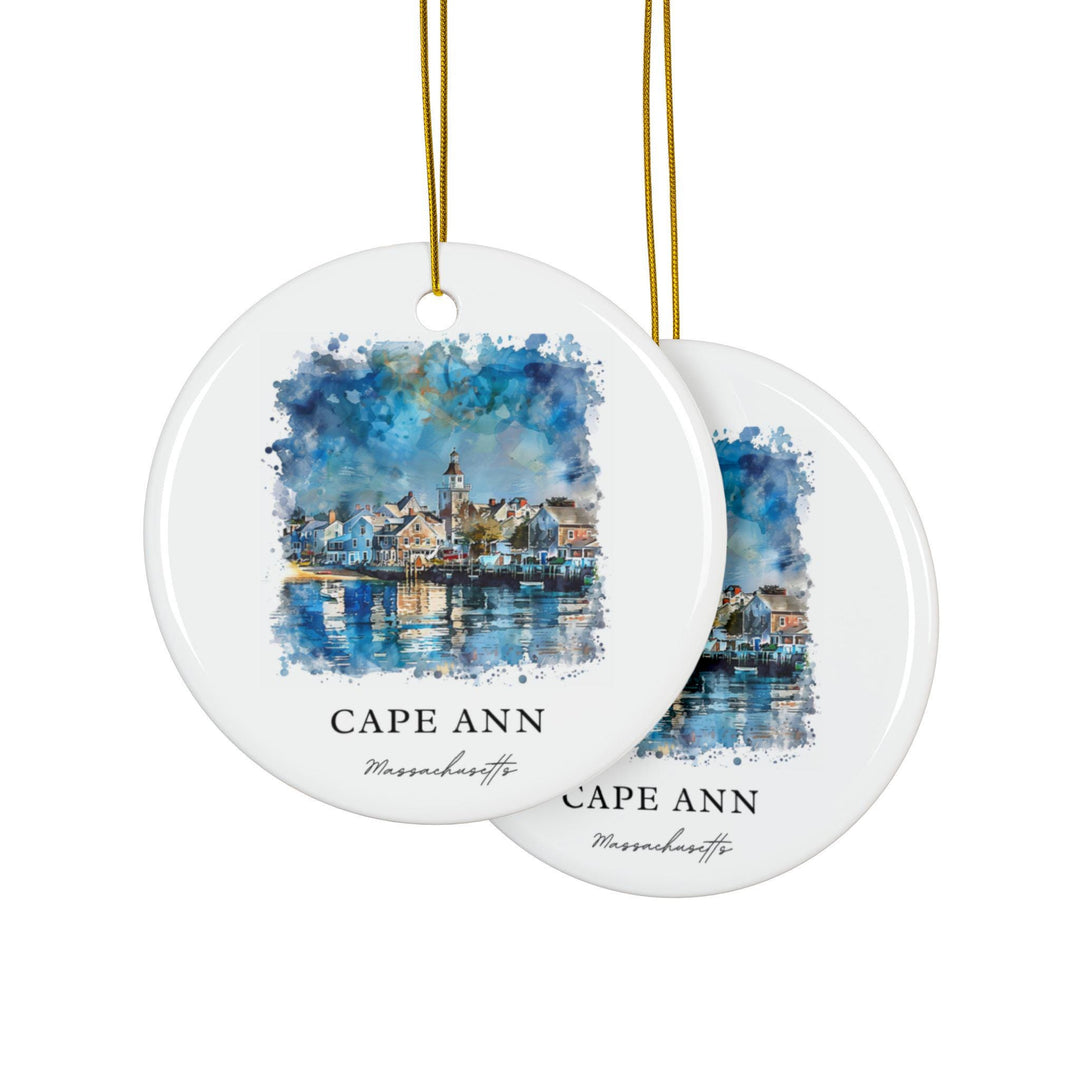 Cape Ann Ornament: Unique Cape Ann Souvenir, Massachusetts Xmas Decor, and Authentic Cape Ann MA Gift