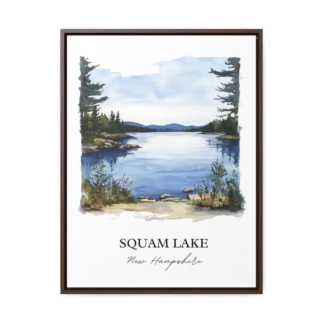 Squam Lake NH Wall Art, Grafton County Print, New Hampshire Watercolor Art, Squam Lake Gift, Travel Print, Travel Poster, Housewarming Gift