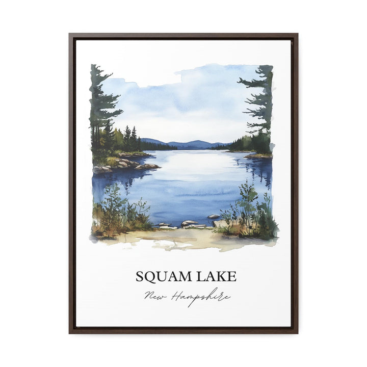 Squam Lake NH Wall Art, Grafton County Print, New Hampshire Watercolor Art, Squam Lake Gift, Travel Print, Travel Poster, Housewarming Gift