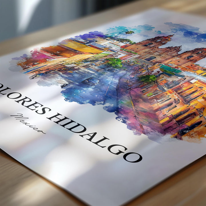 Dolores Hidalgo, Mexico – Watercolor Art Print
