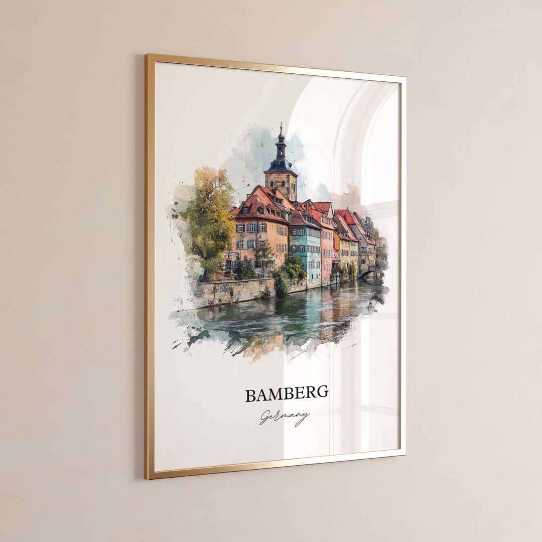 Bamberg, Germany – Watercolor Art Print