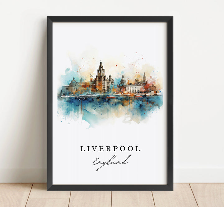 Liverpool England wall art - England, Liverpool poster, Liverpool Wedding gift, Liverpool UK present, Custom Text, Personalized Gift