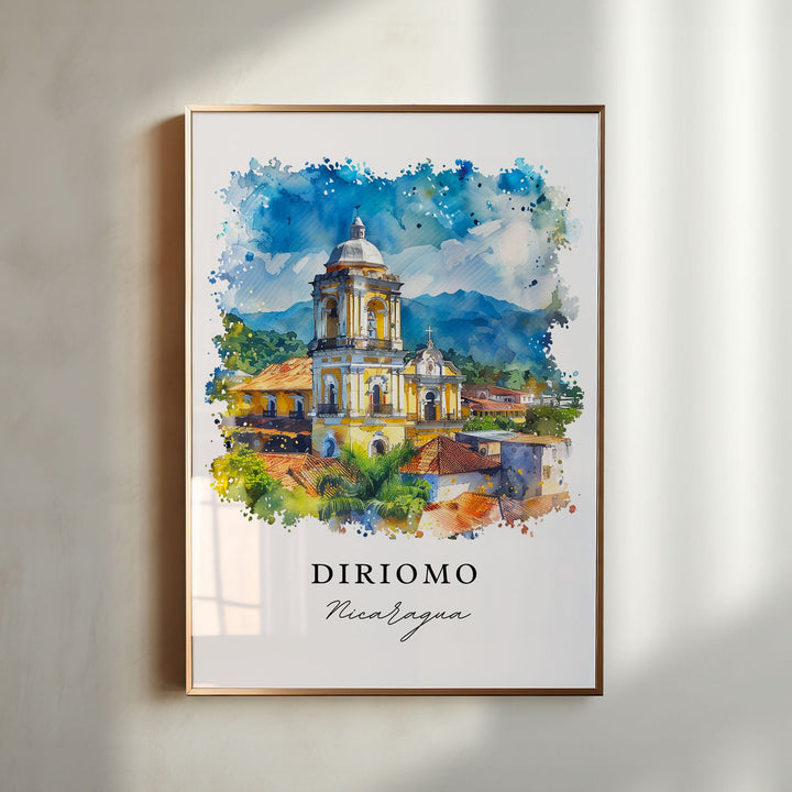 Diriomo Wall Art, Nicaragua Print, Diriomo Wall Art, Diriomo Gift, Diriomo Travel Print, Travel Poster, Travel Gift, Housewarming Gift