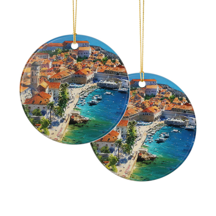 Dubrovnik Croatia Ornament: Unique Dubrovnik Souvenir, Dubrovnik Xmas Decor, and Authentic Dubrovnik Croatia Gift