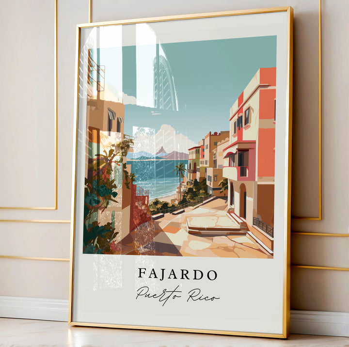 Fajardo PR wall art - Puerto Rico, Fajardo poster, Fajardo Wedding gift, Puerto Del Rey Marina PR, Custom Text, Personalised Gift