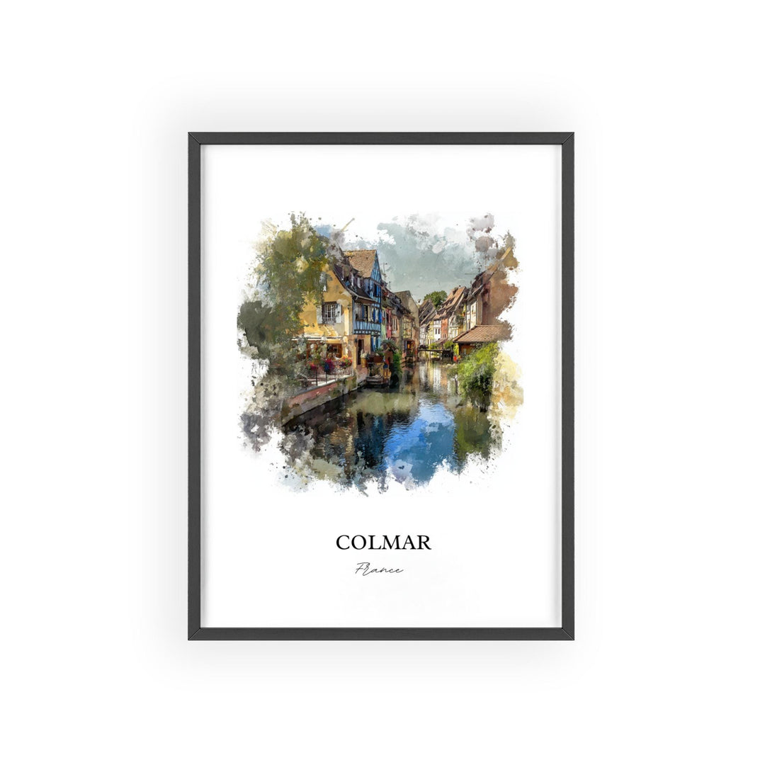 Colmar, France – Watercolor Art Print
