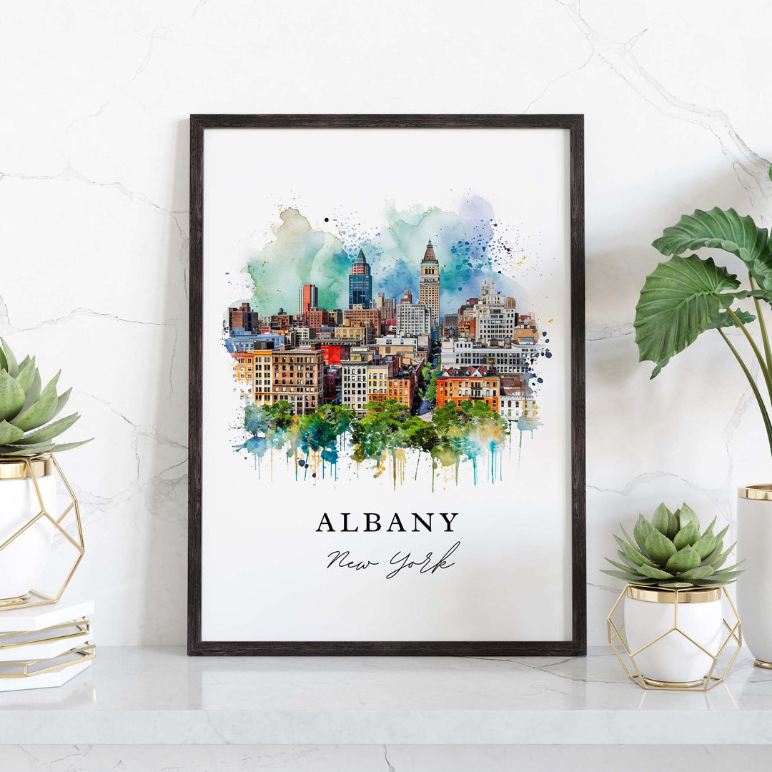 Albany Wall Art - New York Print