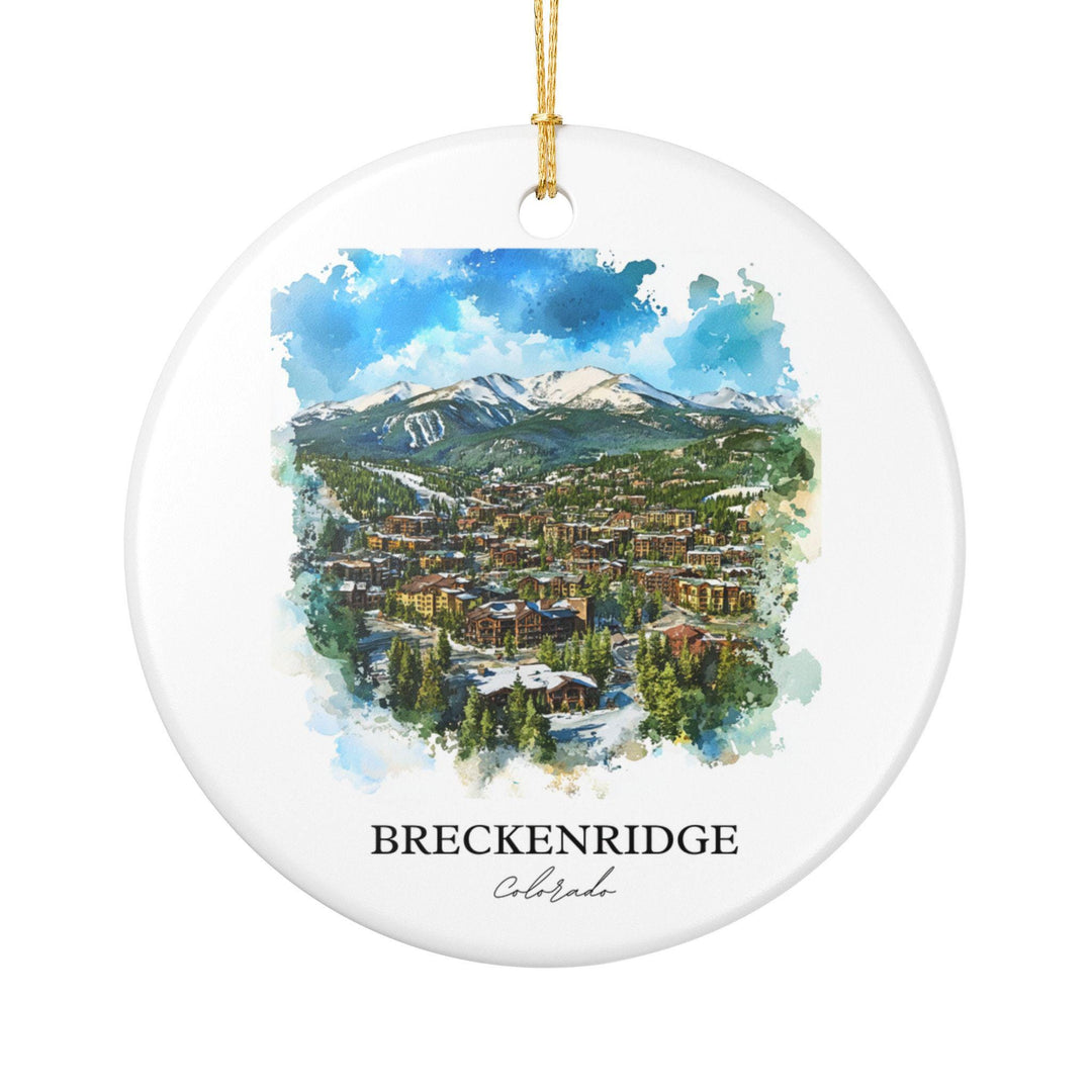 Breckenridge Ornament: Unique Breckenridge CO Souvenir, Breckenridge Xmas Decor, and Authentic Breckenridge Ski Gift