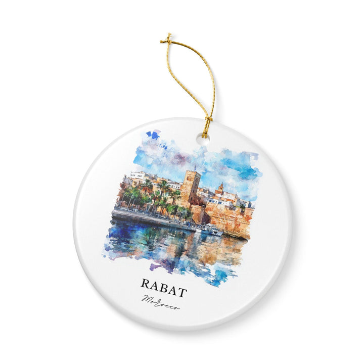 Rabat, Morocco Ornament: Unique Rabat Morocco Souvenir, Rabat Xmas Decor, and Authentic Rabat Morocco Gift