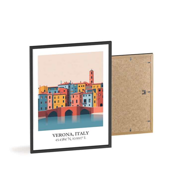 Verona Italy Art, Verona Retro Travel Art, Verona Home Decor, Verona Italy Gift, Italy Travel Art, Travel Prints, Housewarming Gift