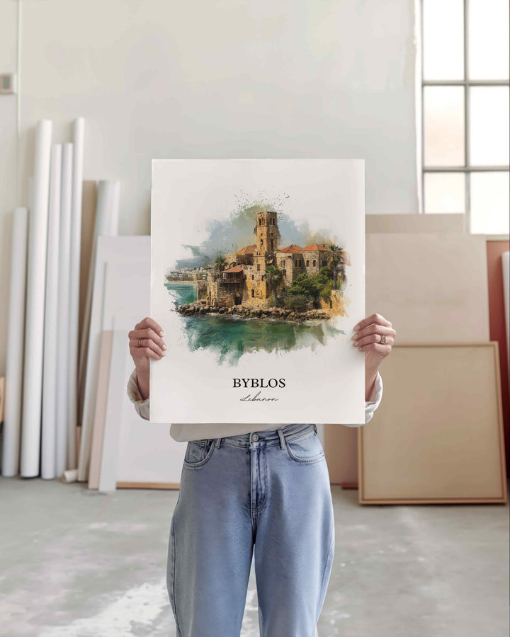 Byblos, Lebanon – Watercolor Art Print