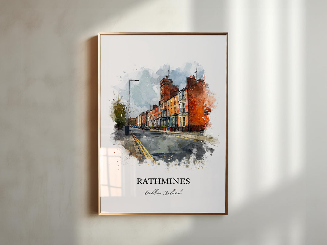 Rathmines, Ireland – Watercolor Art Print