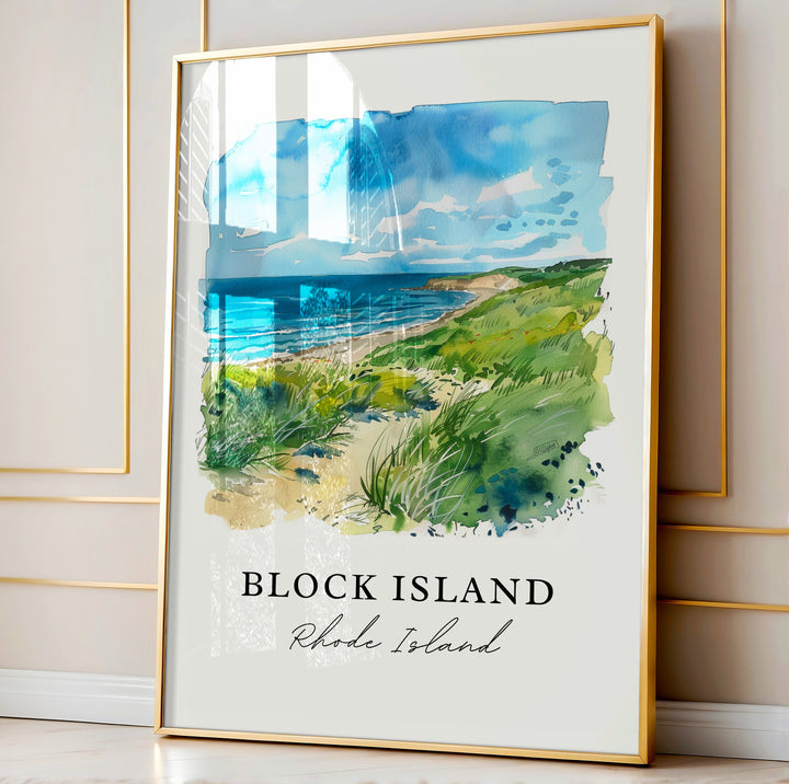 Block Island Wall Art - Rhode Island Print