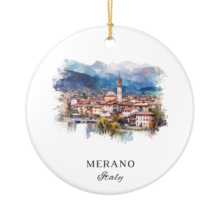Merano Italy Ornament: Unique Merano Souvenir, Merano IT Xmas Decor, and Authentic Merano Italy Gift