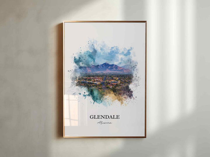 Glendale, Arizona – Watercolor Art Print