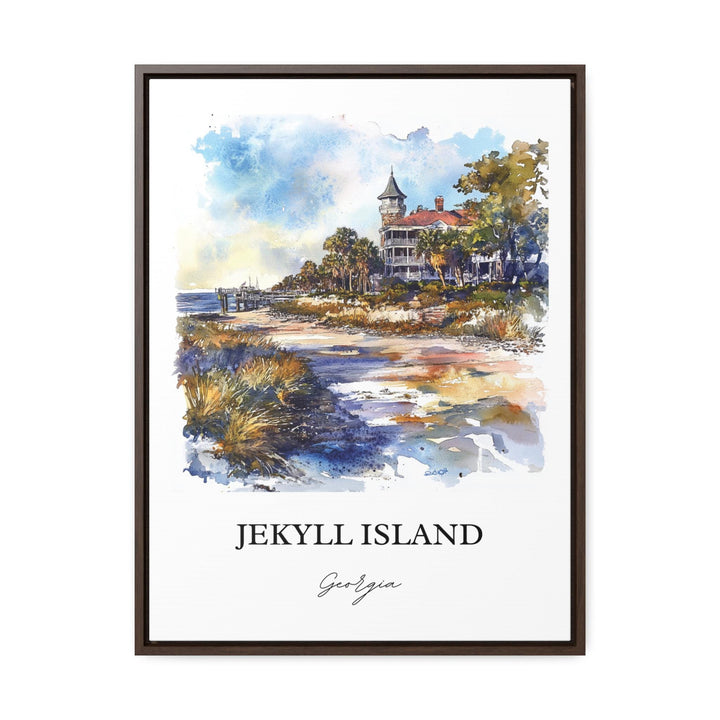 Jekyll Island Wall Art, Glynn County Print, Sea Islands GA Watercolor, Jekyll Island Gift, Travel Print, Travel Poster, Housewarming Gift
