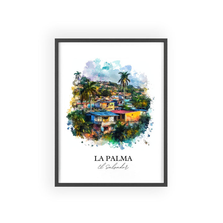 La Palma, El Salvador – Watercolor Art Print