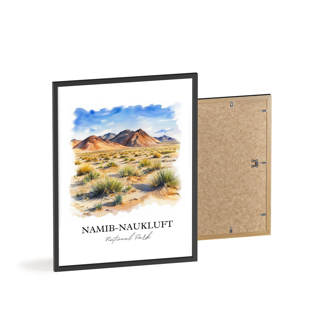 Namib-Naukluft National Park Art, Namibia Print, Namibia Watercolor Art, Namib-Naukluft Gift, Travel Print, Travel Poster, Housewarming Gift