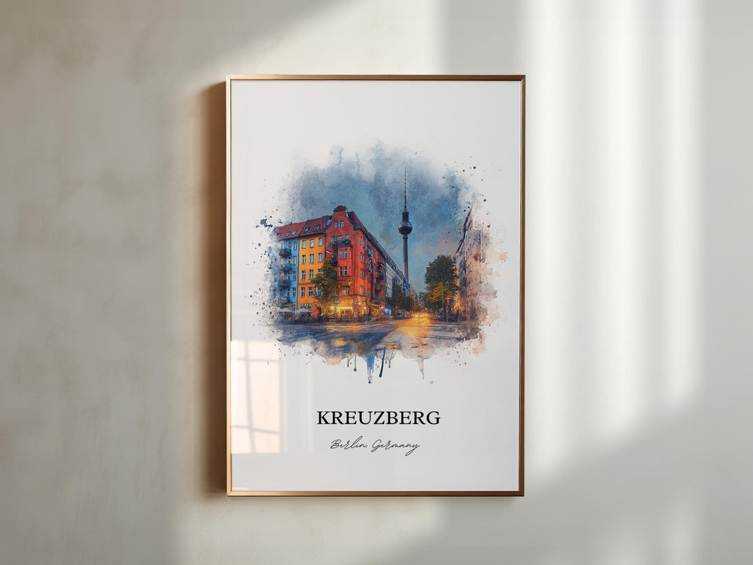 Kreuzberg, Germany – Watercolor Art Print