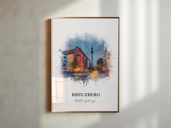 Kreuzberg, Germany – Watercolor Art Print