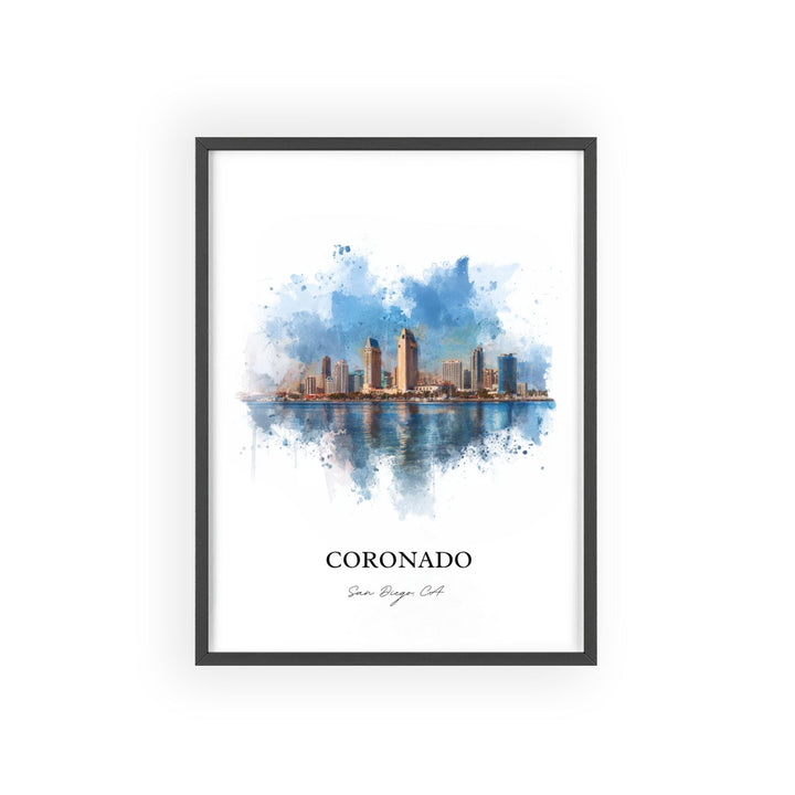 Coronado, California – Watercolor Art Print