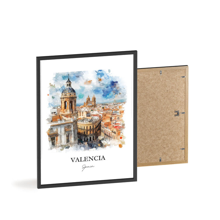 Valéncia Spain Art, Valencia Spain Print, Valéncia Spain Watercolor, Iberian Peninsula Gift, Travel Print, Travel Poster, Housewarming Gift