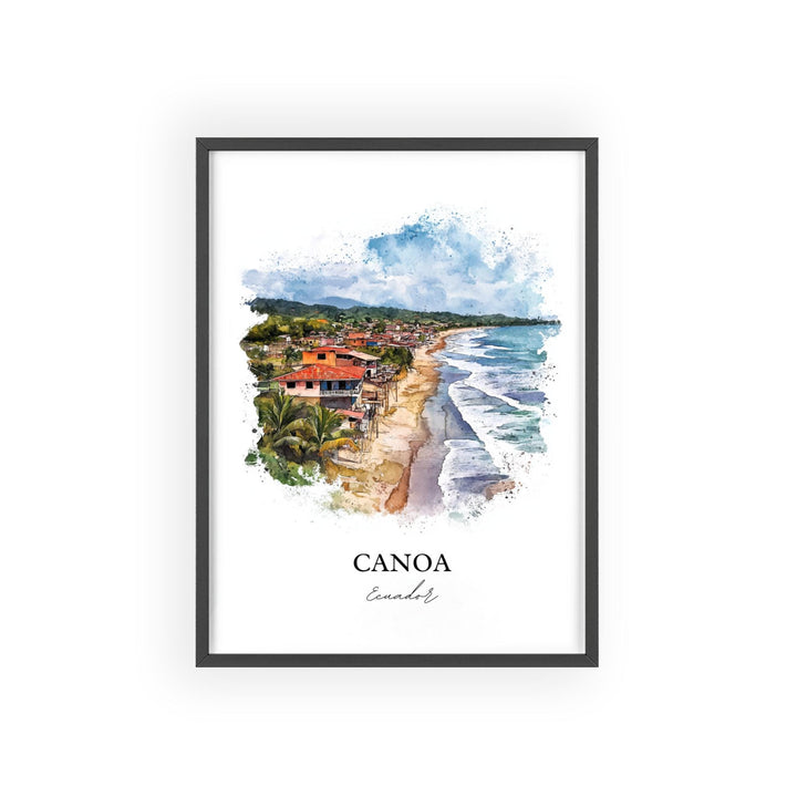 Canoa, Ecuador – Watercolor Art Print