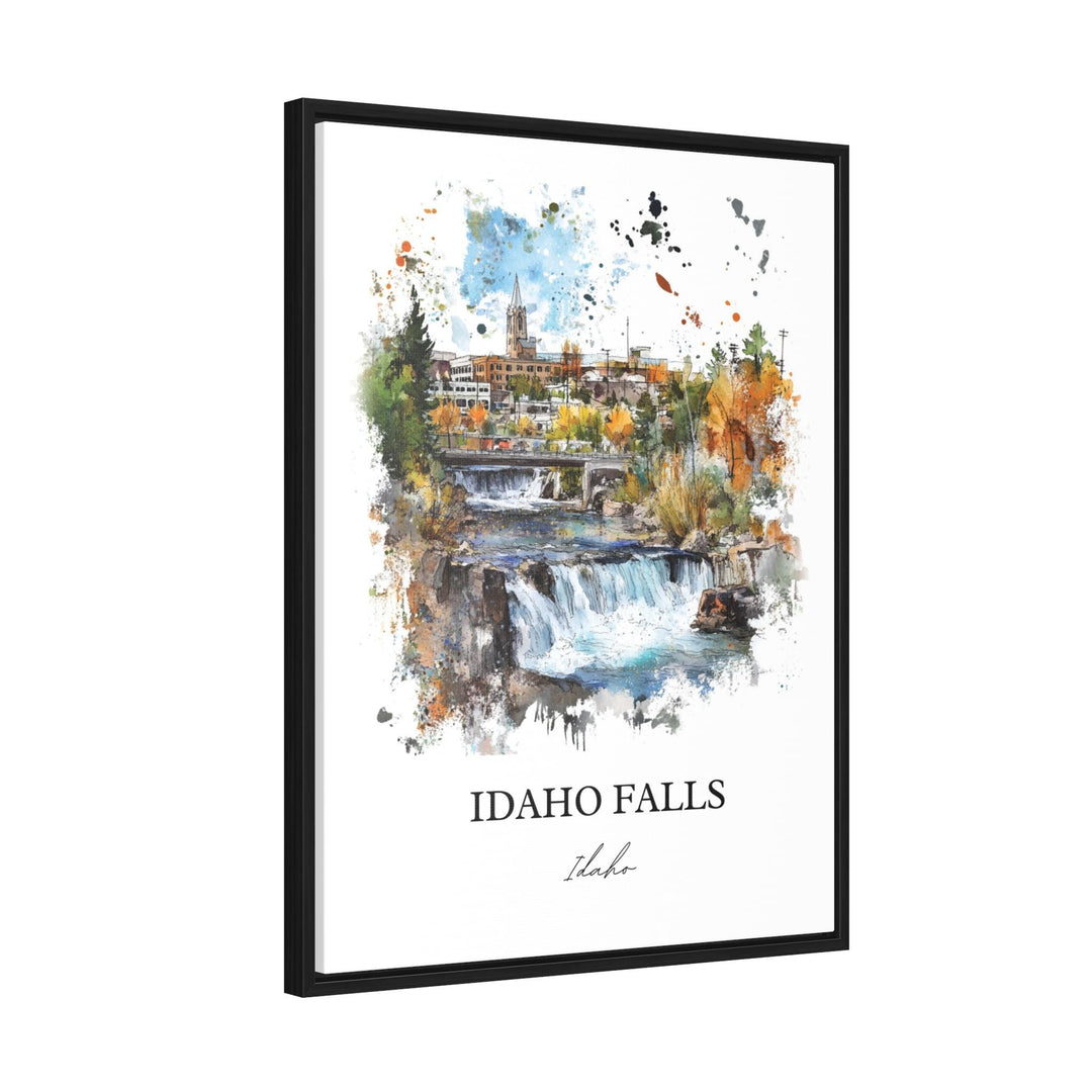 Idaho Falls Wall Art, Bonneville County Print, Idaho Watercolor Art, Idaho Falls Gift, Travel Print, Travel Poster, Housewarming Gift