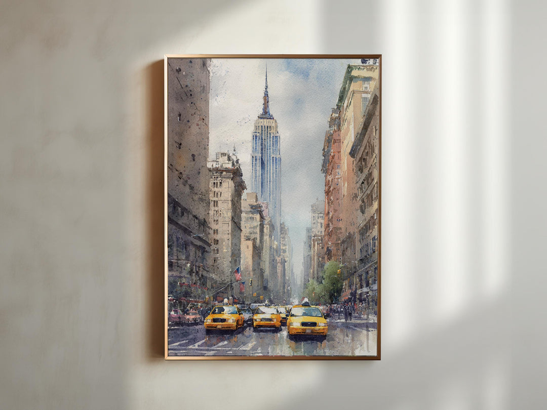 New York City, NY – Watercolor Art Print