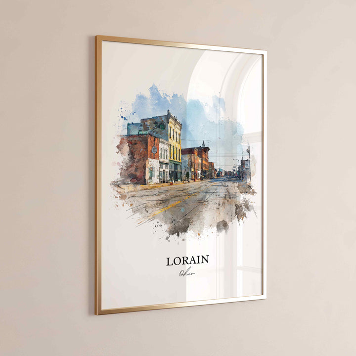 Lorain, Ohio – Watercolor Art Print
