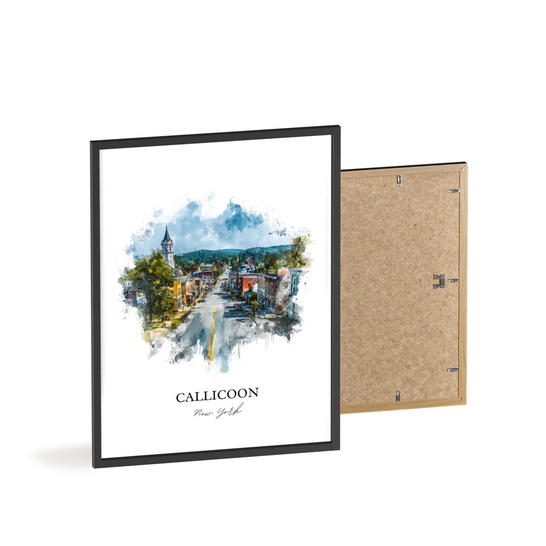 Callicoon, NY – Watercolor Art Print