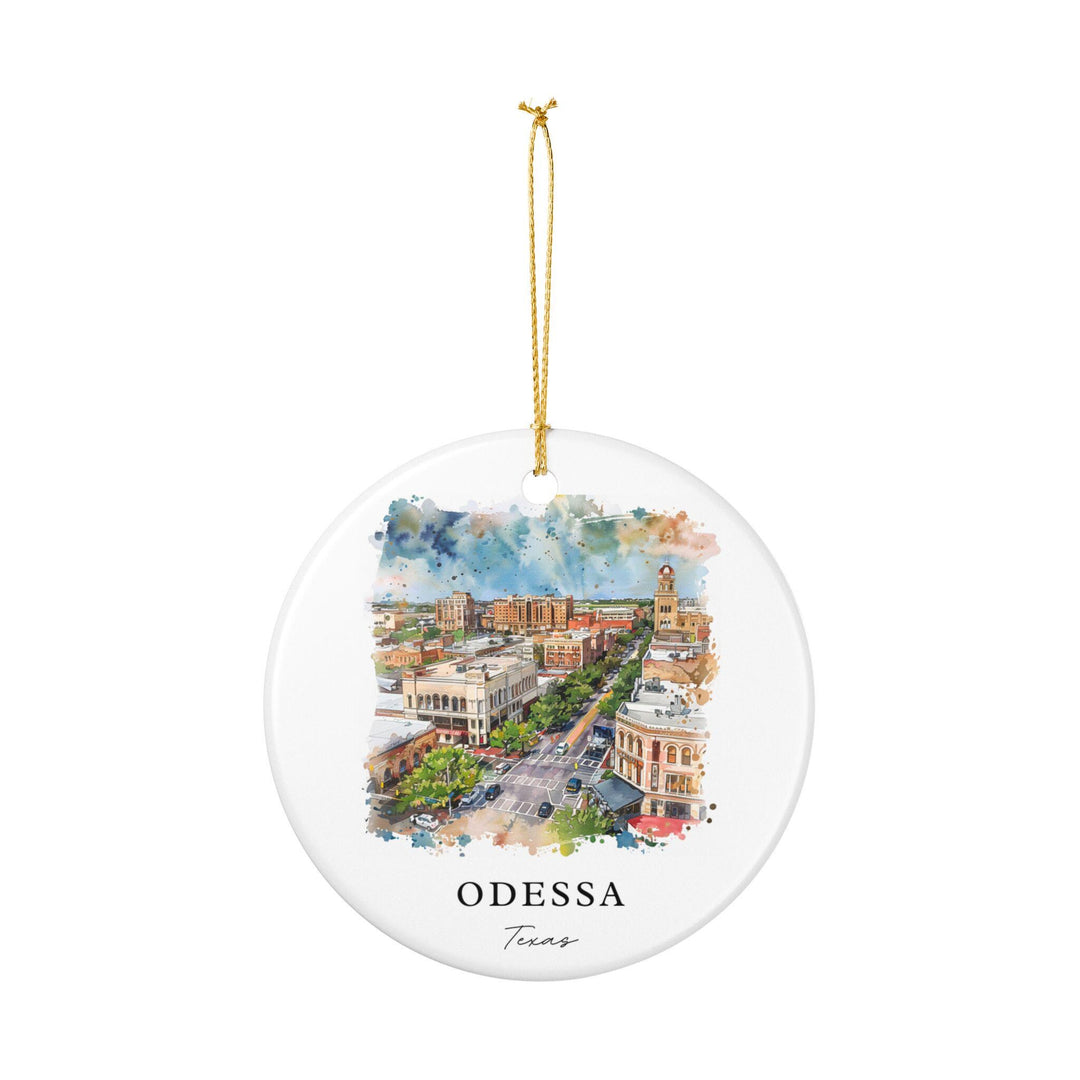 Odessa Texas Ornament: Unique Odessa TX Souvenir, Odessa TX Xmas Decor, and Authentic Texas Gift