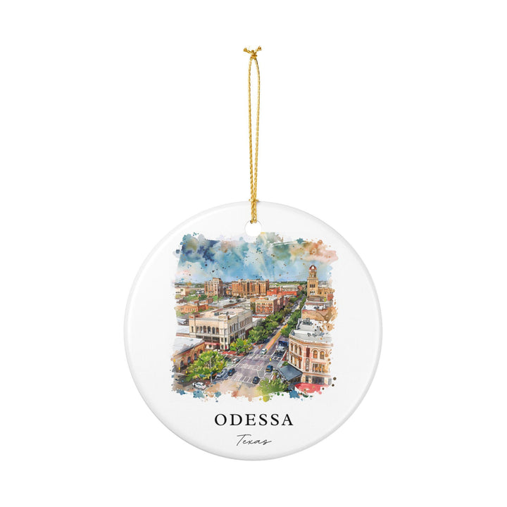 Odessa Texas Ornament: Unique Odessa TX Souvenir, Odessa TX Xmas Decor, and Authentic Texas Gift