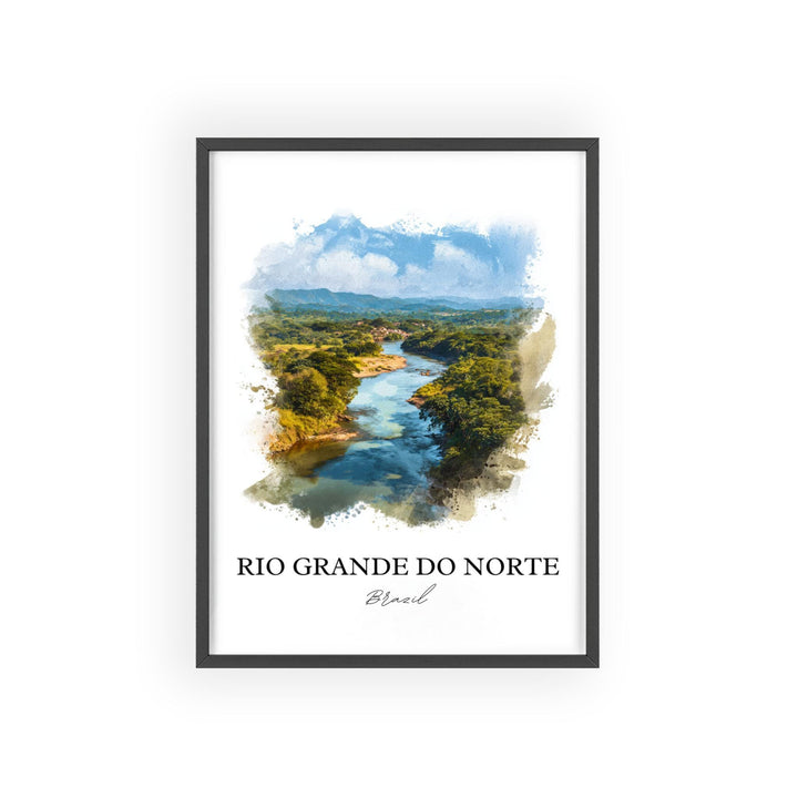 Rio Grande do Norte, Brazil – Watercolor Art Print