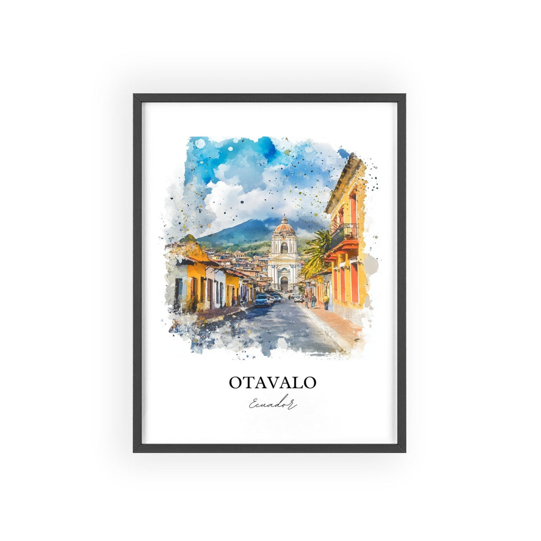 Otavalo, Ecuador – Watercolor Art Print