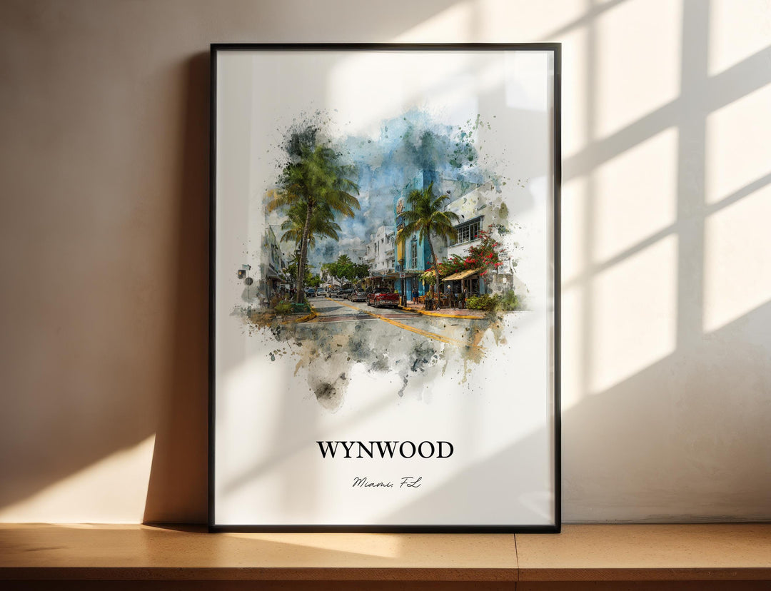Wynwood, Florida – Watercolor Art Print