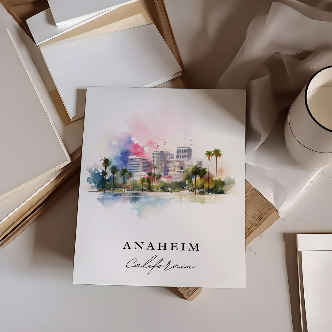 Anaheim CA Wall Art - California Print