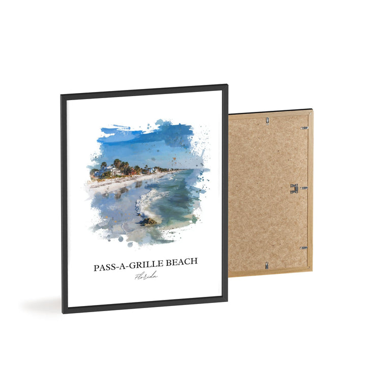 Pass-A-Grille, Florida – Watercolor Art Print