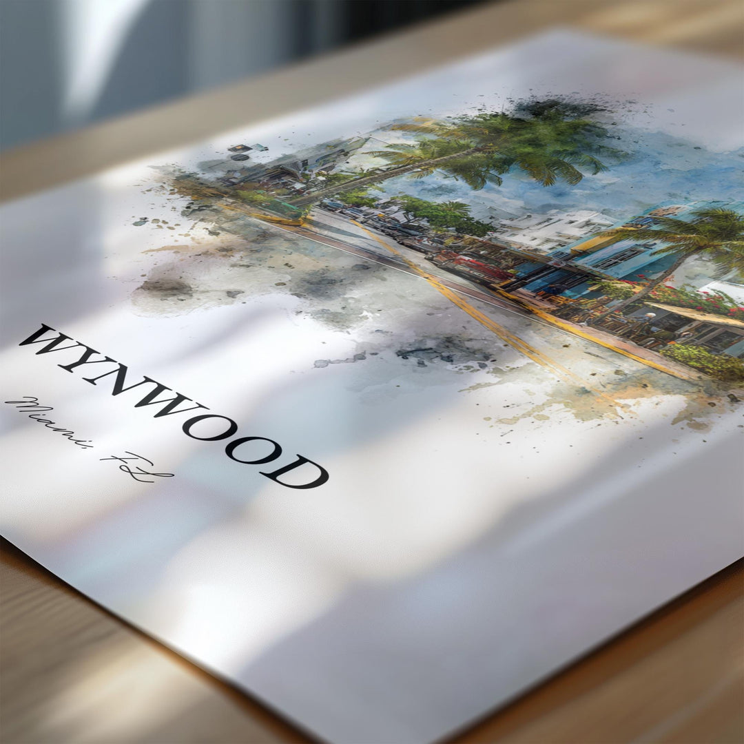 Wynwood, Florida – Watercolor Art Print
