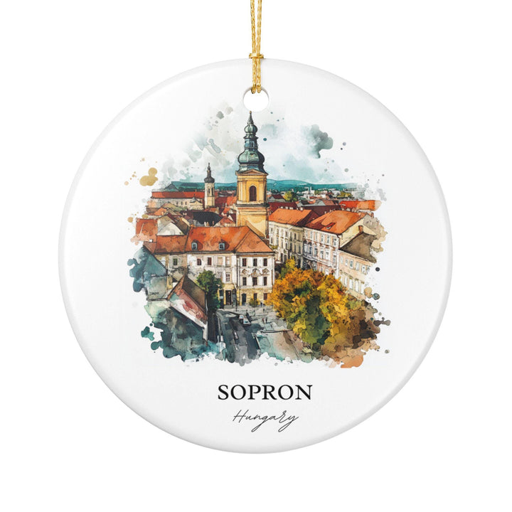 Sopron Hungary Ornament: Unique Sopron Souvenir, Sopron Hungary Xmas Decor, and Authentic Hungary Souvenir