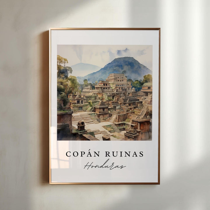 Copan Ruinas Honduras wall art - Honduras, Copan Ruins poster, Wedding gift, Birthday present, Custom Text, Personalized Gift