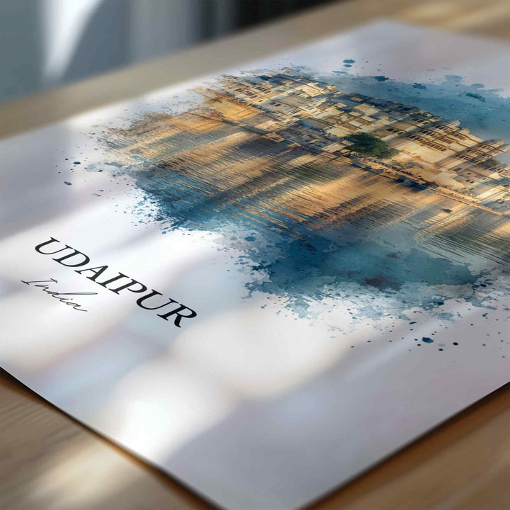 Udaipur, India – Watercolor Art Print